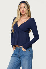 Kenzie Long Sleeve Babydoll Top