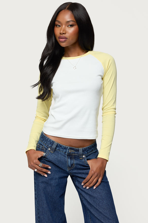 Tommi Raglan Long Sleeve T Shirt view 1