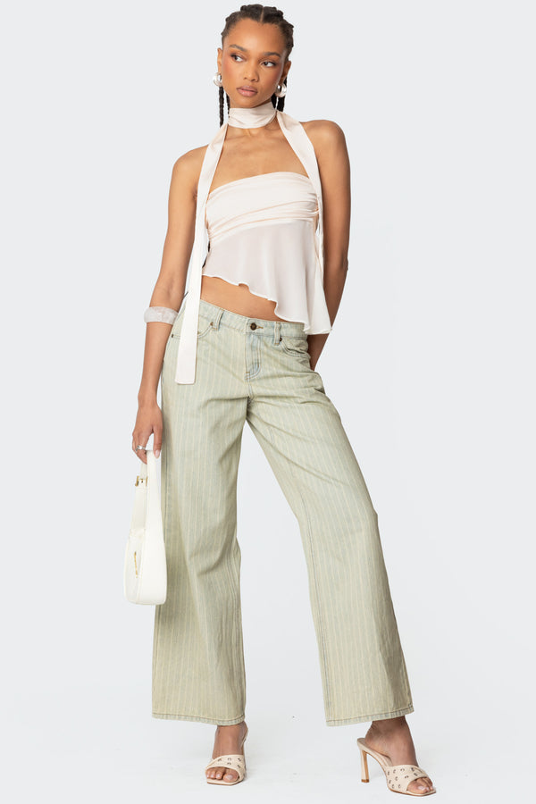 Asymmetric Two Piece Scarf Top view 2
