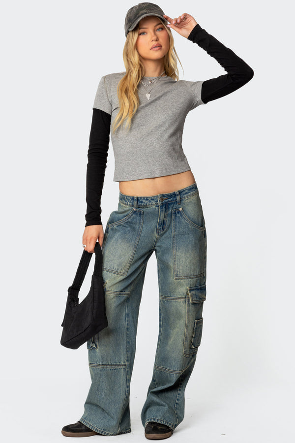 Lucine Layered Long Sleeve T Shirt view 2
