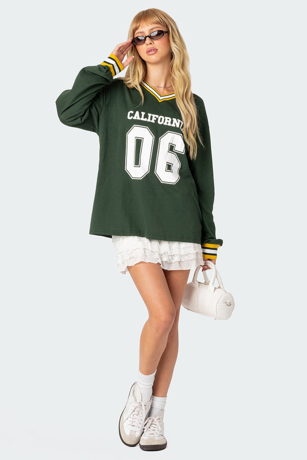 Cali Oversized Baseball T-Shirt view 2