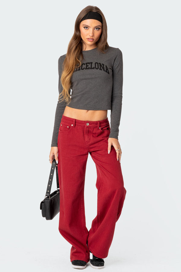 Roman Low Rise Baggy Jeans view 2