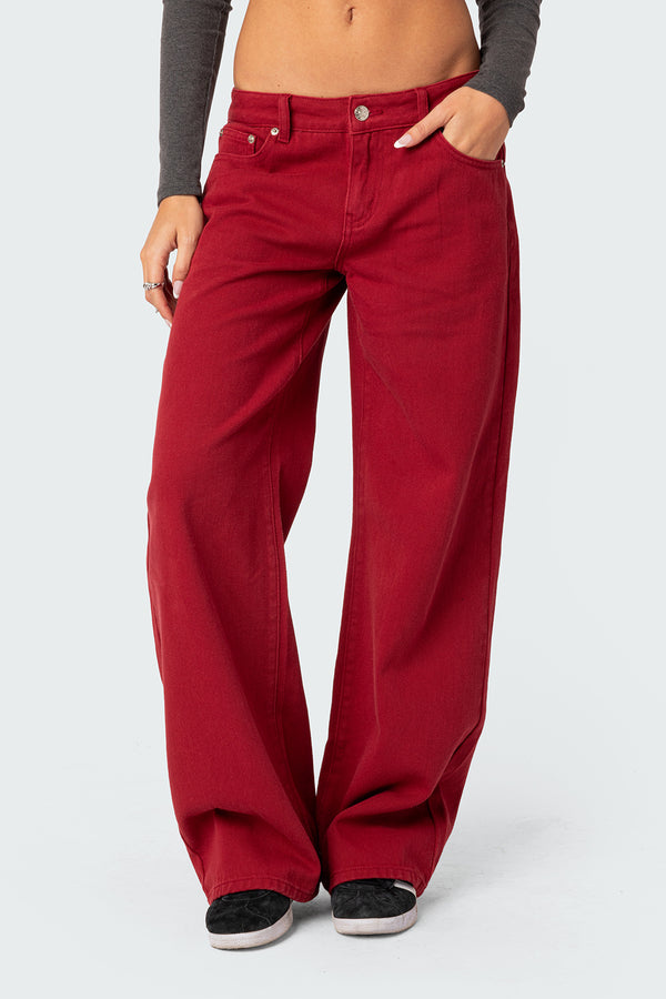 Roman Low Rise Baggy Jeans view 1
