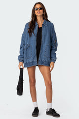 Sophie Oversized Washed Denim Coat