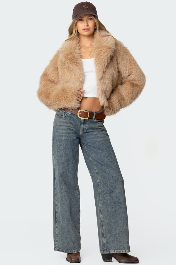 Sierra Oversized Faux Fur Jacket view 2