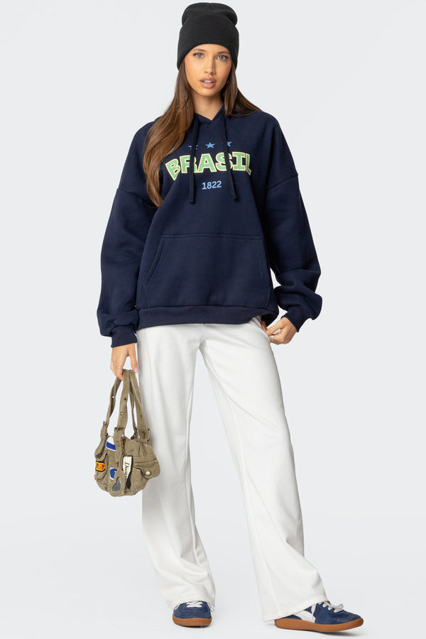Brasil Oversized Hoodie view 2