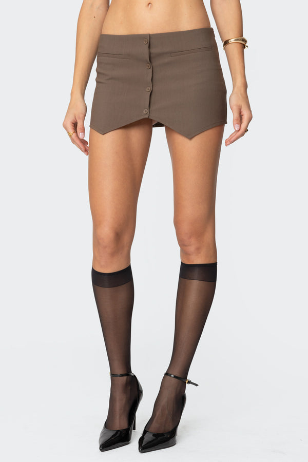 Ellis Buttoned Up Mini Skort view 2