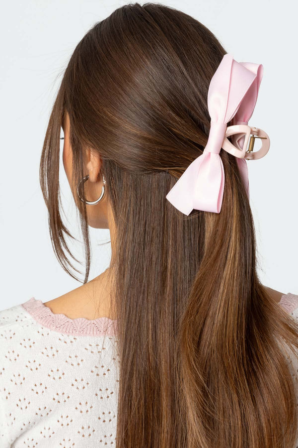 Satin Effect Bow Hair Clip view 1