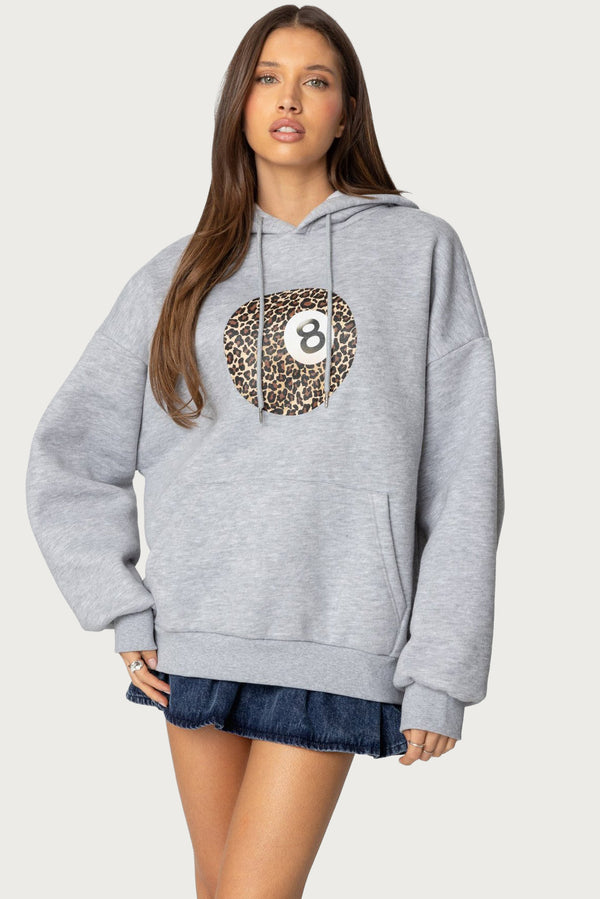 Leopard 8 Oversized Hoodie view 1