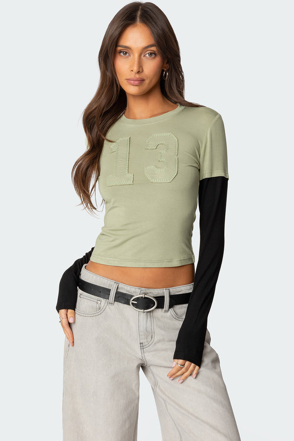 13 Layered Long Sleeve T Shirt view 1