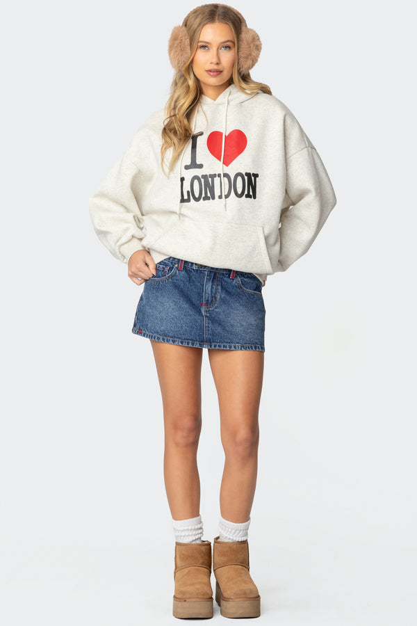 London Lover Oversized Hoodie view 2