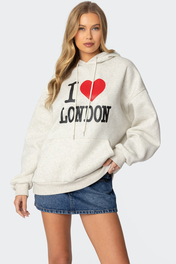 London Lover Oversized Hoodie view 1