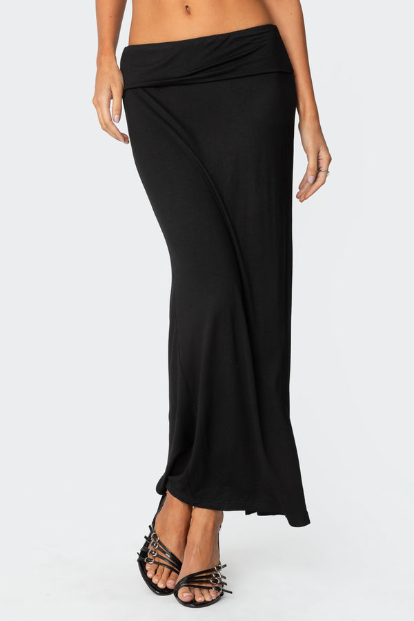 Johanna Fold Over Maxi Skirt view 2