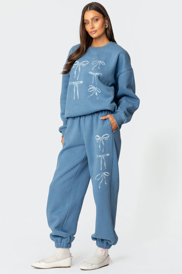Bow Bliss Oversized Sweatshirt view 2