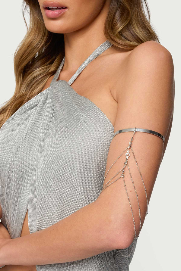 Festival Rhinestone Chain Arm Cuff view 1