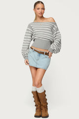 Petite Chiara Denim Micro Skirt