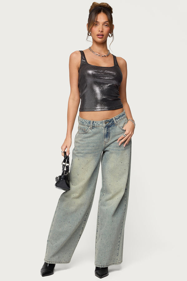 Laidie Metallic Tank Top view 2