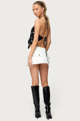 Petite Mckinley Denim Mini Skirt