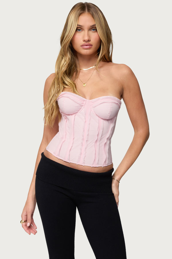 Naliah Raw Edge Strapless Corset view 1