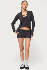 Nella Cable Knit Button Up Cardigan