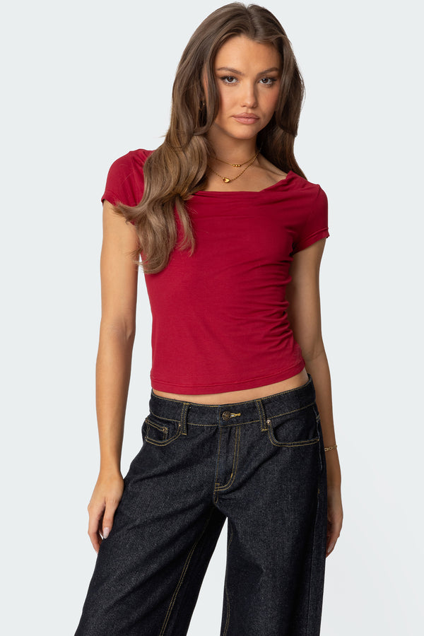 Javi Cowl Neck Top view 1