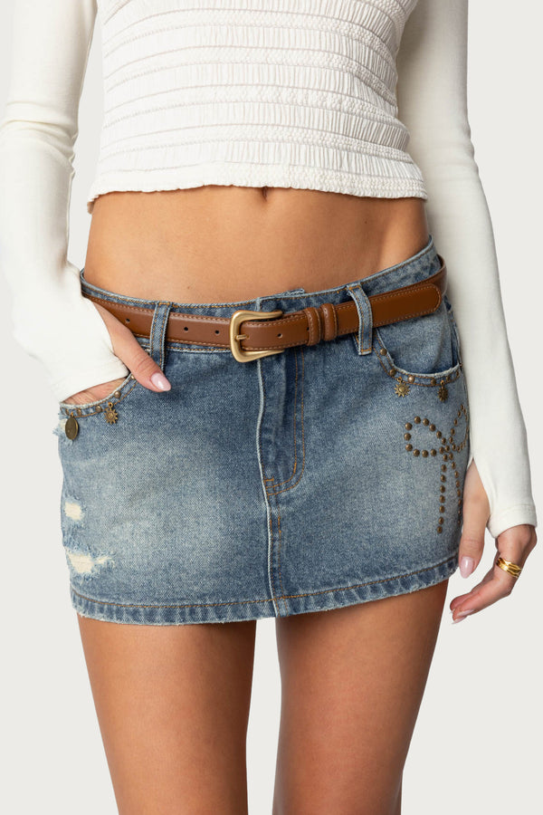 Back To Basics Faux Leather Belt view 1