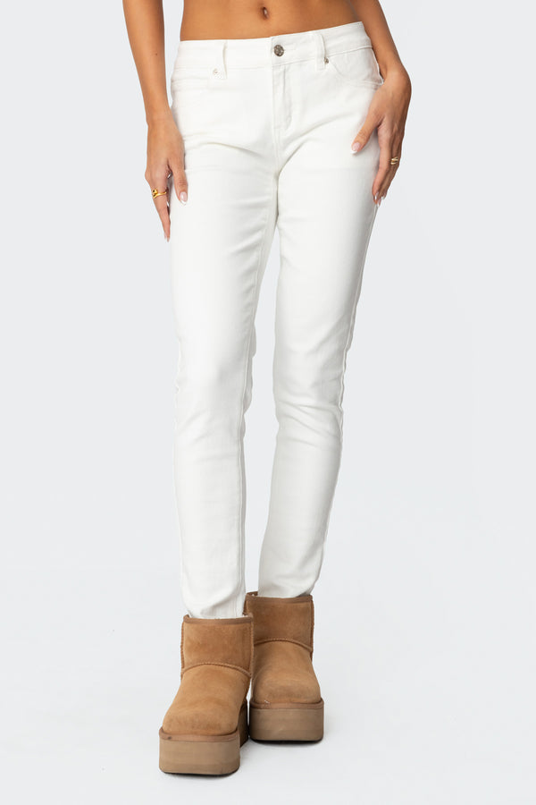 Berta Low Rise Skinny Jeans view 2