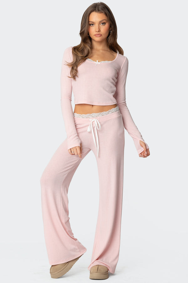 Peekaboo Lace Pants view 1