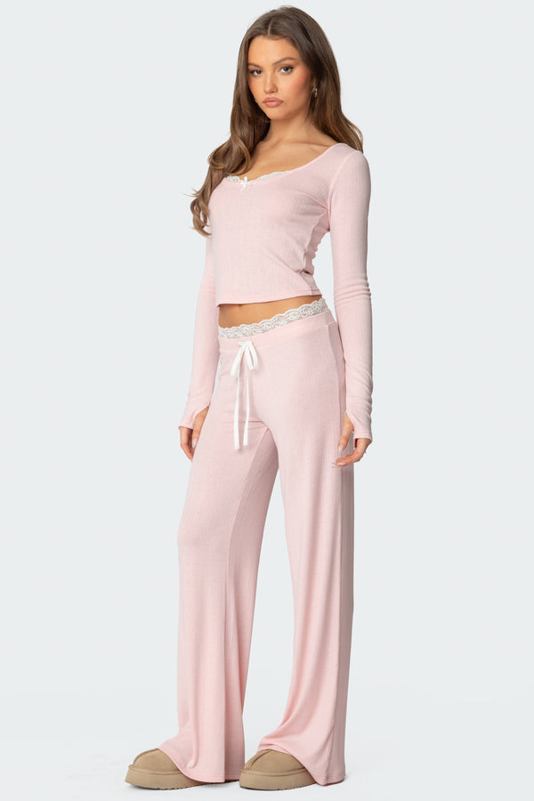 Peekaboo Lace Pants view 2