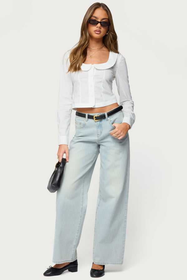 Ery Low Rise Baggy Jeans view 1