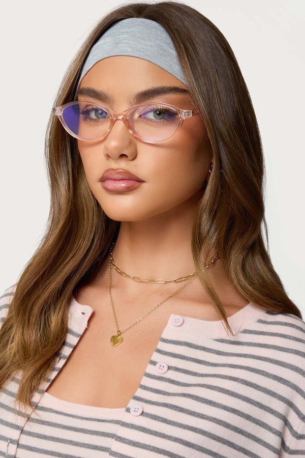 Arlo Oval Blue Light Glasses view 1