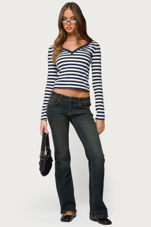 Solly Striped Long Sleeve T Shirt view 2