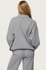 Lorie Oversized Knit Polo Sweater