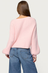 Sabrina Chunky Knit Cropped Cardigan