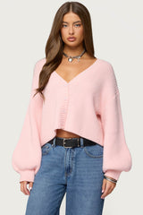 Sabrina Chunky Knit Cropped Cardigan