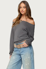 Nannie Off Shoulder Oversized Top
