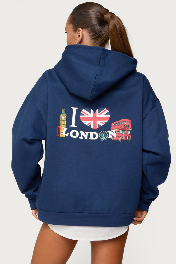 Love London Oversized Hoodie view 1