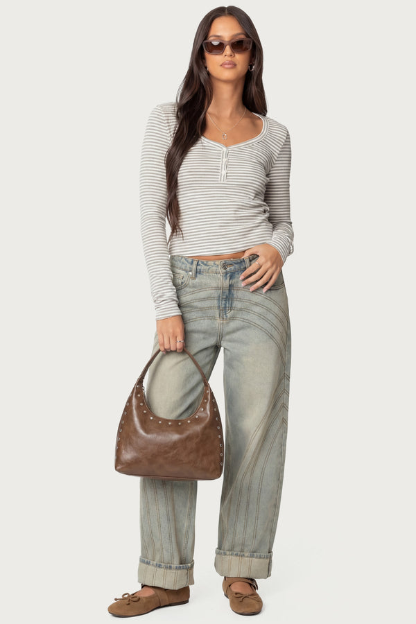 Jocelyn Striped Top view 1