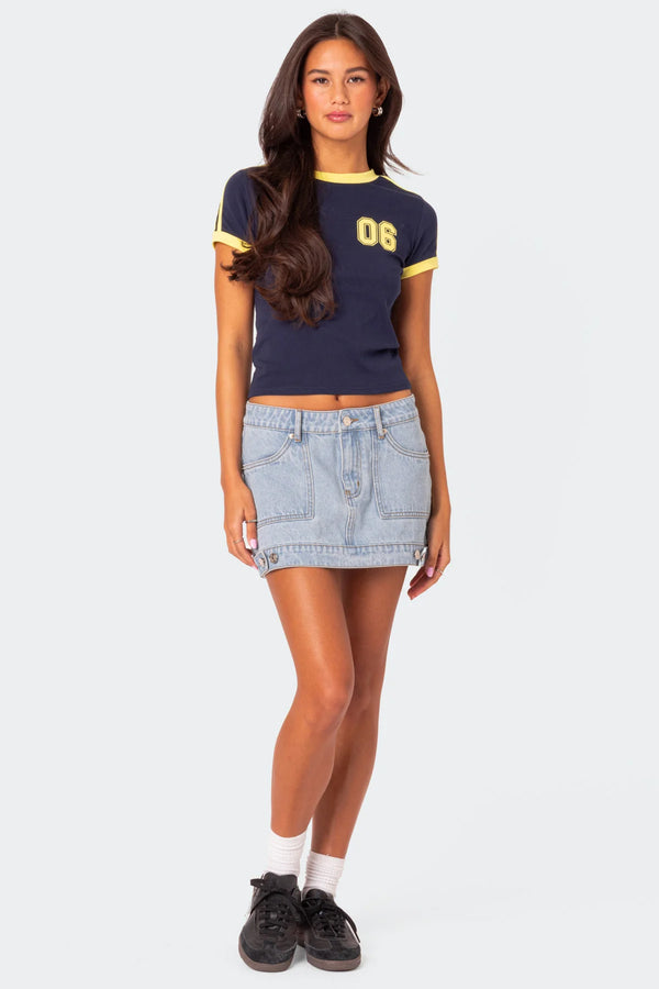 Kassidy Contrast T Shirt view 1