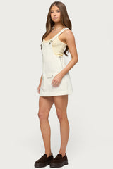 Overall Denim Mini Dress