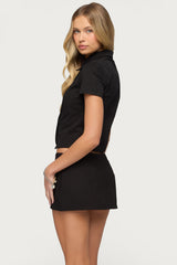 Pilar Short Sleeve Cotton Trench Shirt