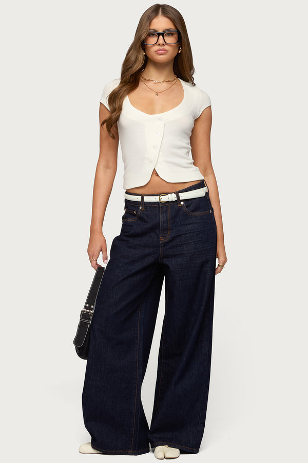 Blaunca Asymmetric Knit Top view 2