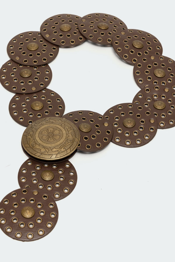 Faux Leather Western Disc Belt view 2
