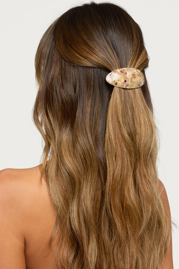 Curved Barrette Hair Clip view 1