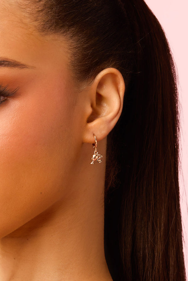 Barbie™ Girl Hoop Earrings view 1