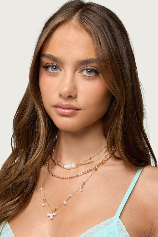 Pearly Chain Necklace Pack view 1