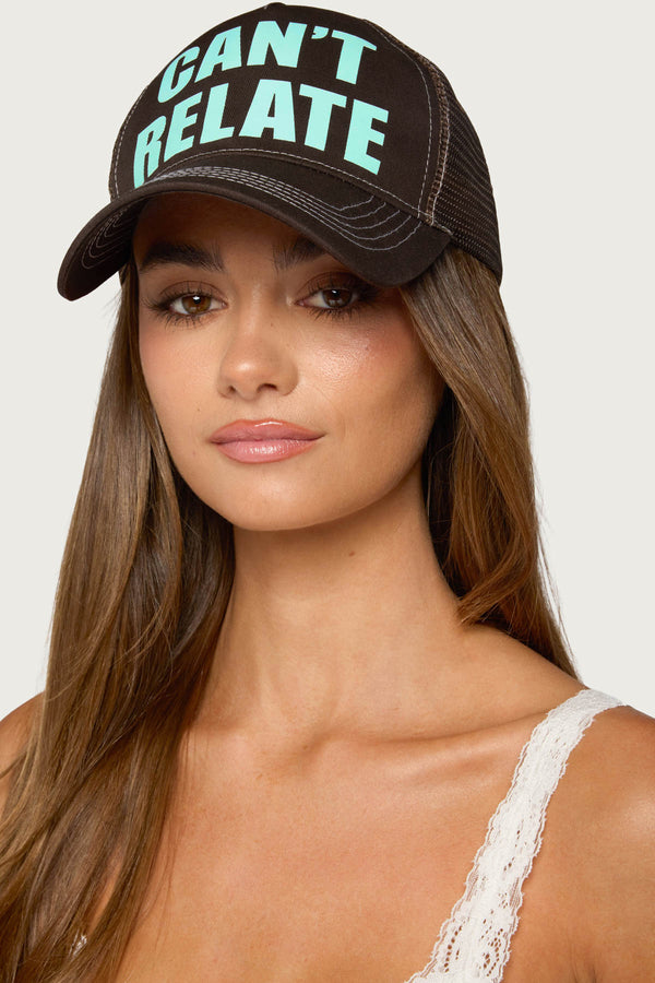 Can't Relate Trucker Hat view 1