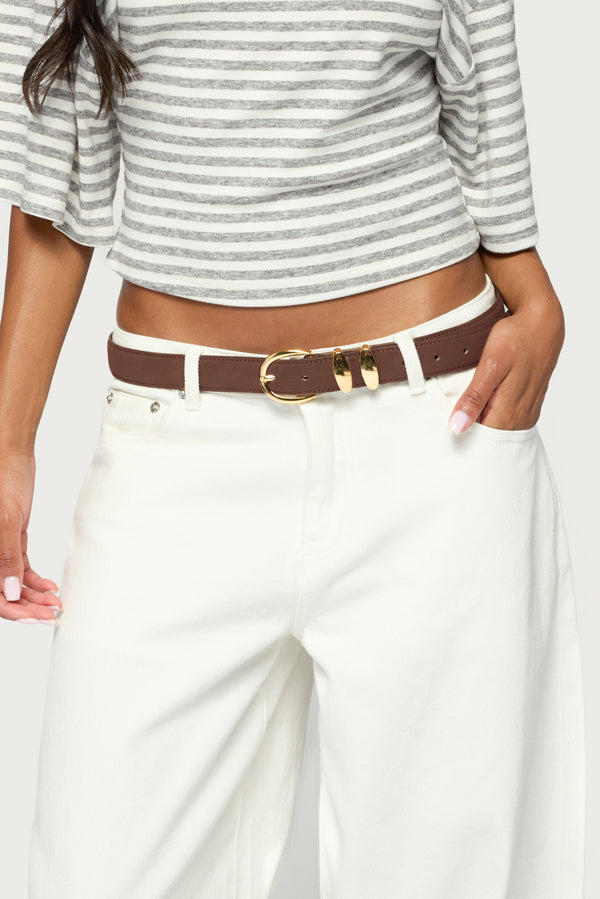 Retro Suede Belt view 1