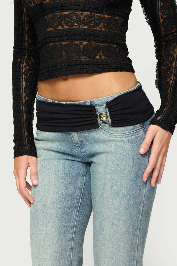 Ruched Buckle Belt view 1