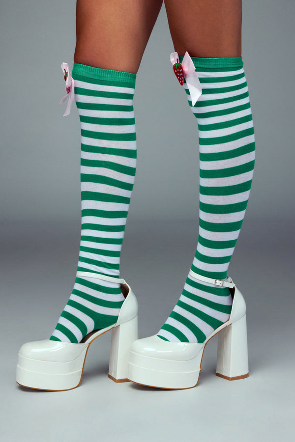 Berry Sweet Knee High Socks view 1